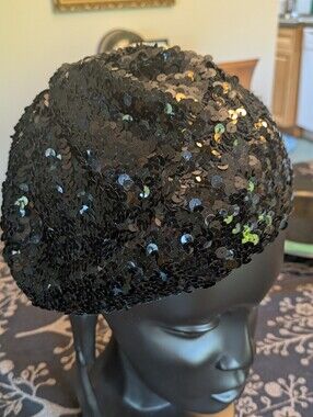 Black Sequined Tam ( Free With $50.00 Purchase)